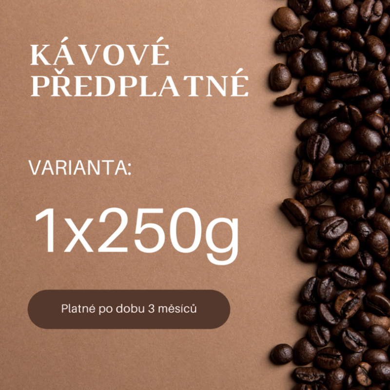 Kávové předplatné MIX 1x250g na 3 měsíce